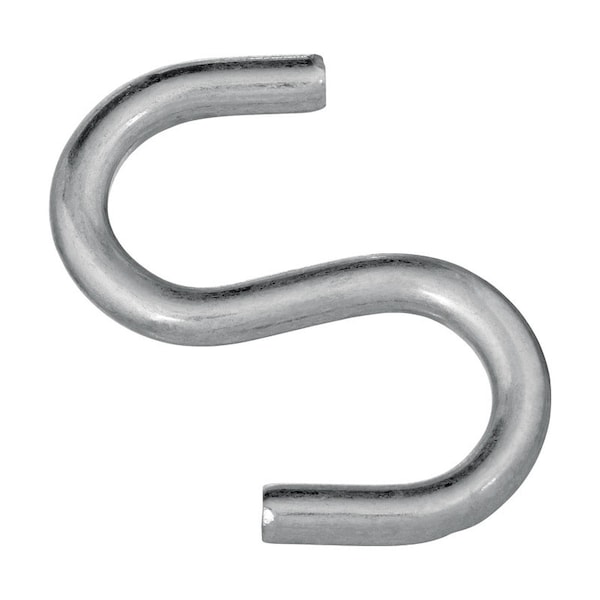 National Hardware National Hardware Zinc-Plated Silver Steel 3 in. L Open S-Hook 1 pk N121-756 - main